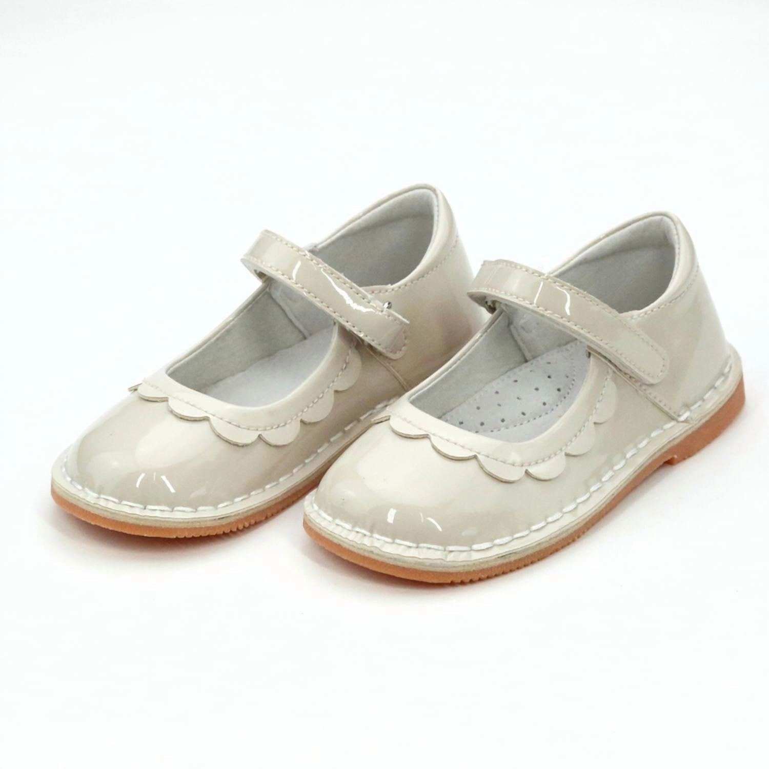 Professional Routine Girl's Violette Petal Mary Jane Shoes In Patent Cream