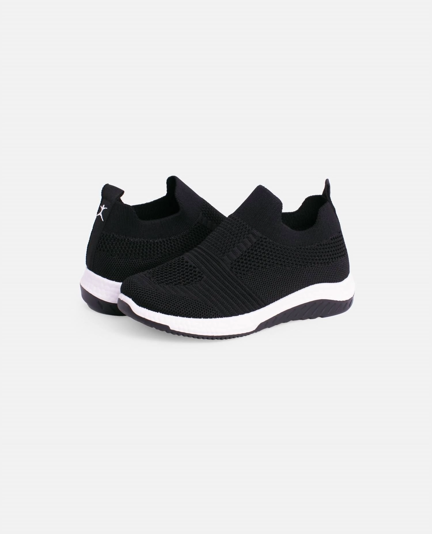 Girls Cheerful Slip On Sneaker In Black Sophisticated piece