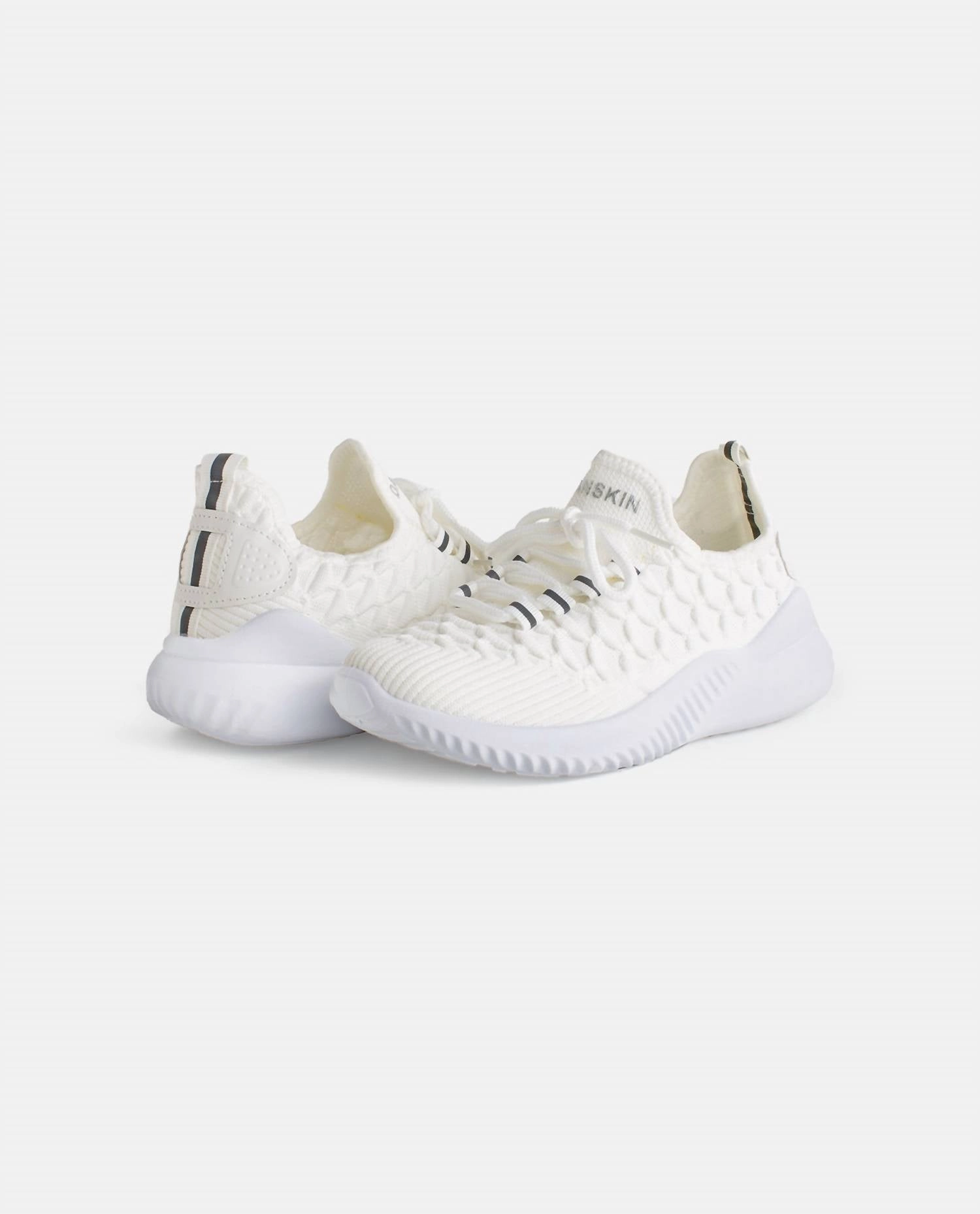 Impact protection Girls Stunt Lace Up Sneaker In White