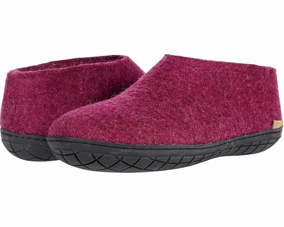 Glerups AR-07-02 Unisex M5/W6 Purple Wool Felt Slip-On Comfort Shoes KHD732 recovery - aid running in hot tracks shoes