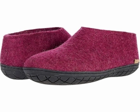 Glerups AR-07-02 Unisex M5/W6 Purple Wool Felt Slip-On Comfort Shoes KHD732 recovery - aid running in hot tracks shoes