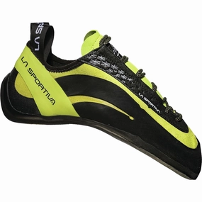 warm - weather forefoot - support - feature shoes La Sportiva Miura Men's 7.5 Black Green Lace Up Athletic Climbing Shoes EEE4197