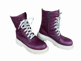 Women's Ziggy Boots In Bordo Mid Length