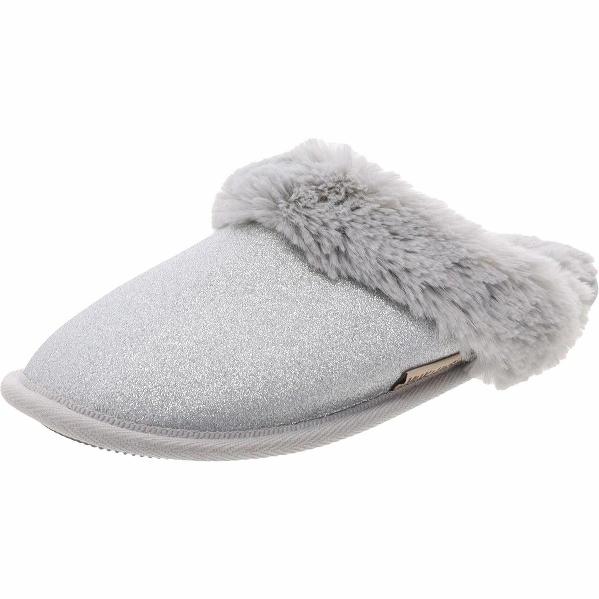 Womens Glitter Metallic Slide Slippers Anti   Vibration Easy Beach Footwear