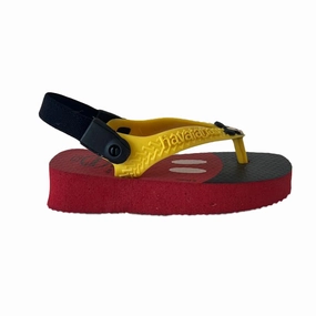 Core Design Havaianas Boys Red | Yellow Mickey Flip Flops Size: 4-5 Toddler