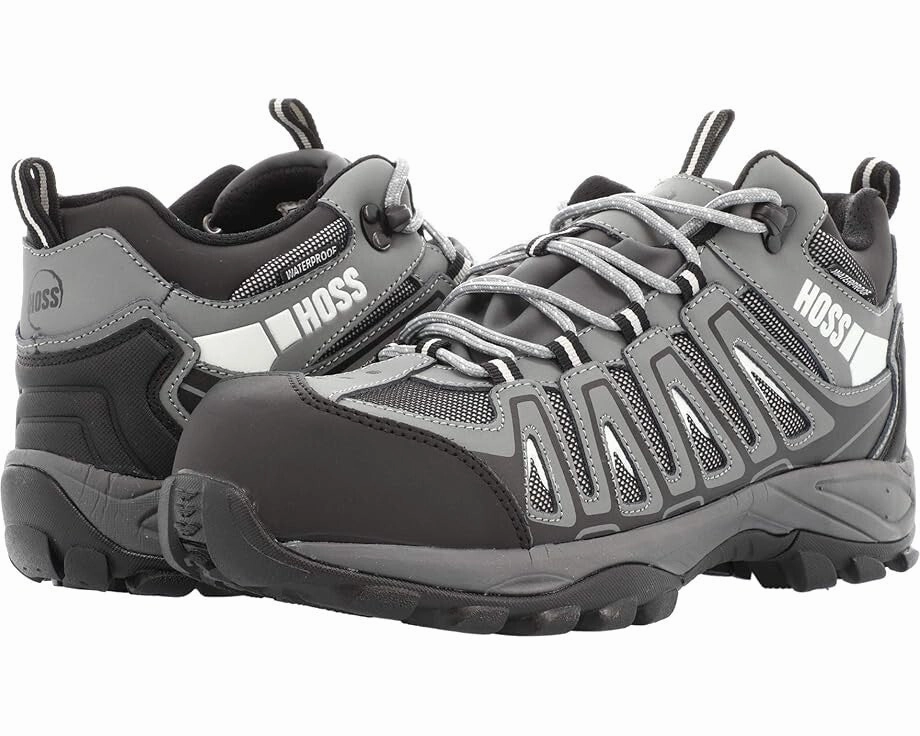 commemorative shoes PullTabs Hoss Trail Men's US 11.5 Gray EH Composite Toe Waterproof Work Boots ZPO3133
