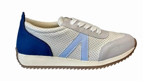 Iena Sneaker In White/blue Long Walks Hydrophobic Upper Material