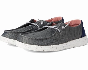 Hey Dude Wendy Sport Mesh Little Kids Girls Size US 13 Navy Casual Shoes FZP583 Abrasion Shield Functional shock absorption