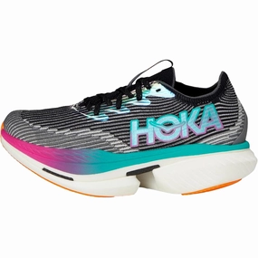 Comfortable Heel Cup Hoka Cielo X1 Black / Electric Aqua  1147910-BCQ Men's