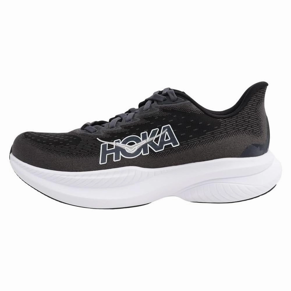 Hoka Mens Mach 6 Running Shoes - Black/White multipurpose - shoes Adaptable to different weather