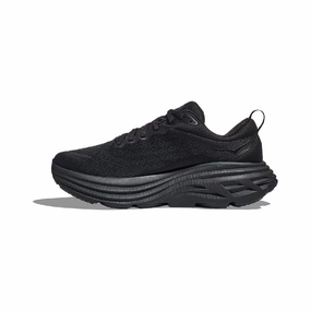 HOKA ONE Bondi 8 Mens Running Shoes - Black Fall - appropriate Seamless construction