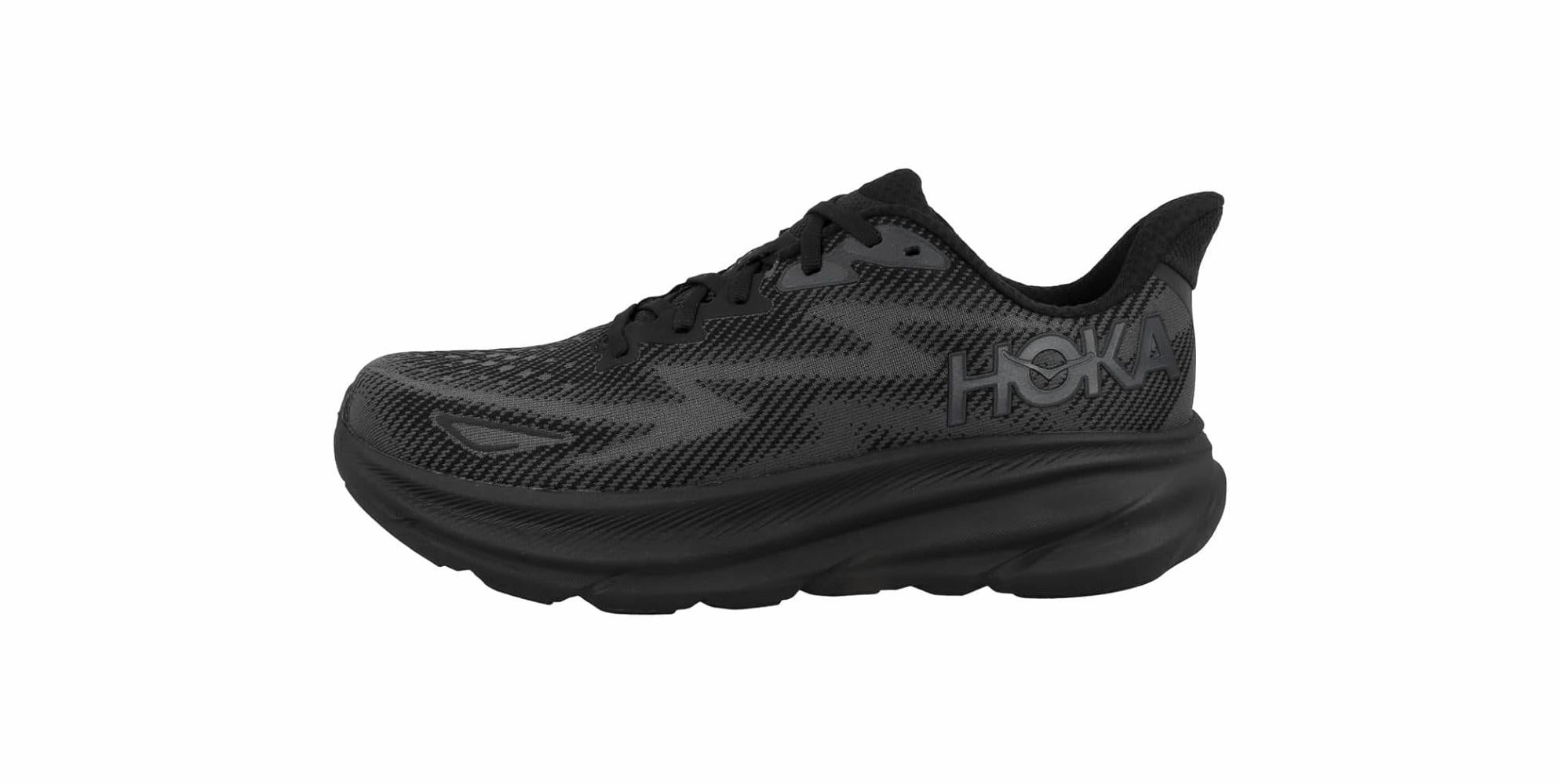 Hoka One Mens Clifton 9 Road Running Shoes - Black Every Step Team sports