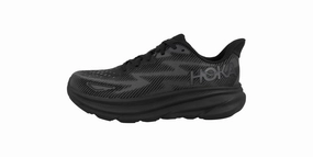 Hoka One Mens Clifton 9 Road Running Shoes - Black school shoes new experience