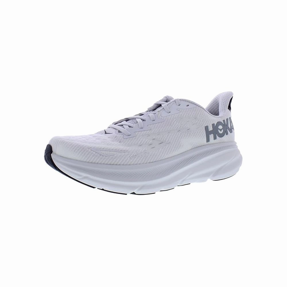 Hoka One Mens Clifton 9 Road Running Shoes - Nimbus Cloud/Steel Wool daily - runner