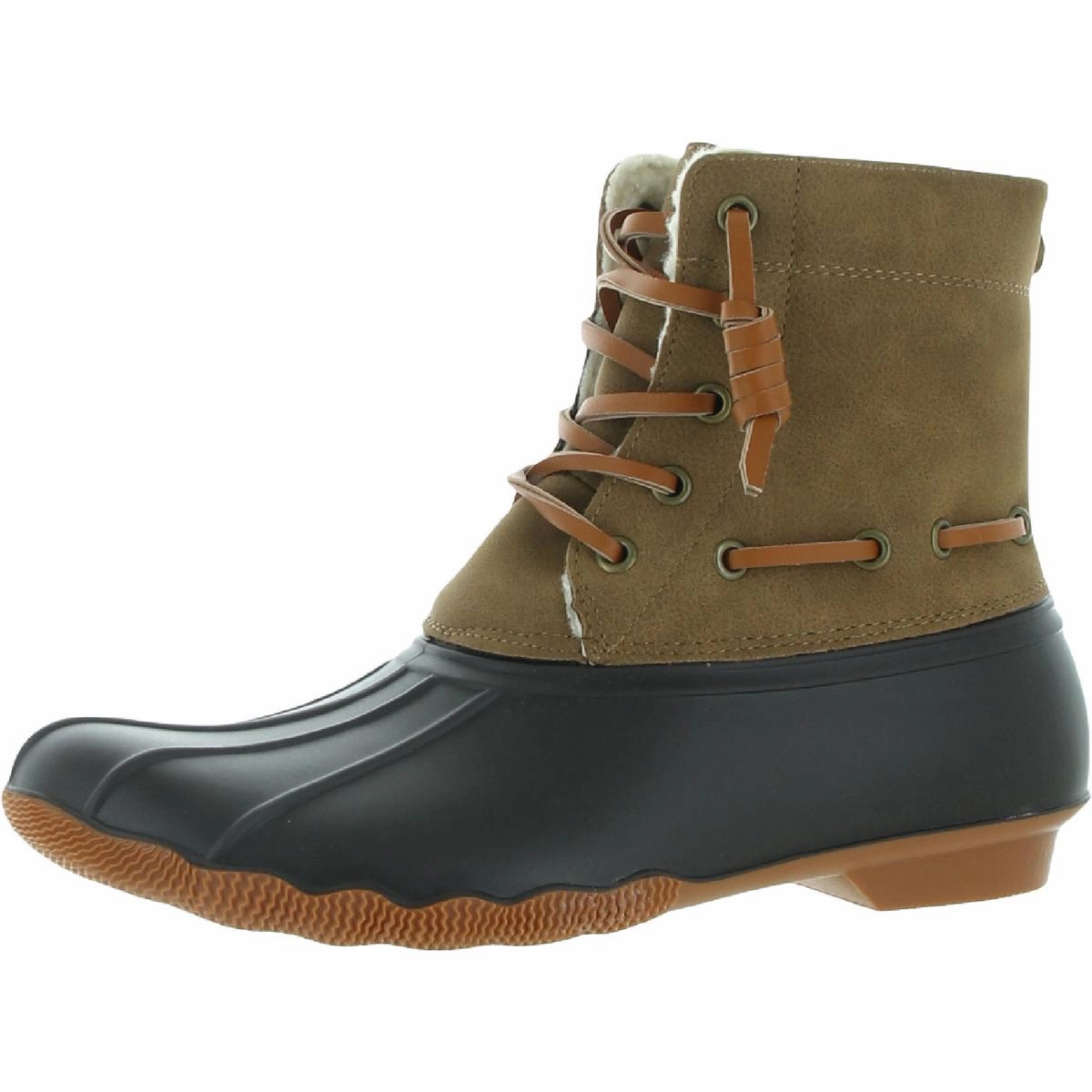 High Traction Urban Commute Hollis Womens Faux Fur Lined Water Resistant Rain Boots