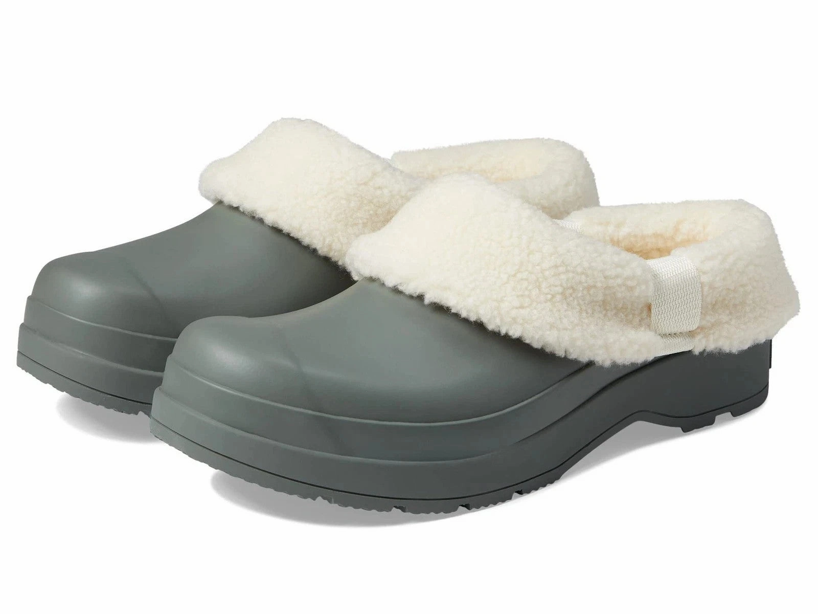 adjustable strap shoes Hunter Play MFF9000RSP-UBY Clogs Men's Gray Sherpa Lined Insulated JOBB1936