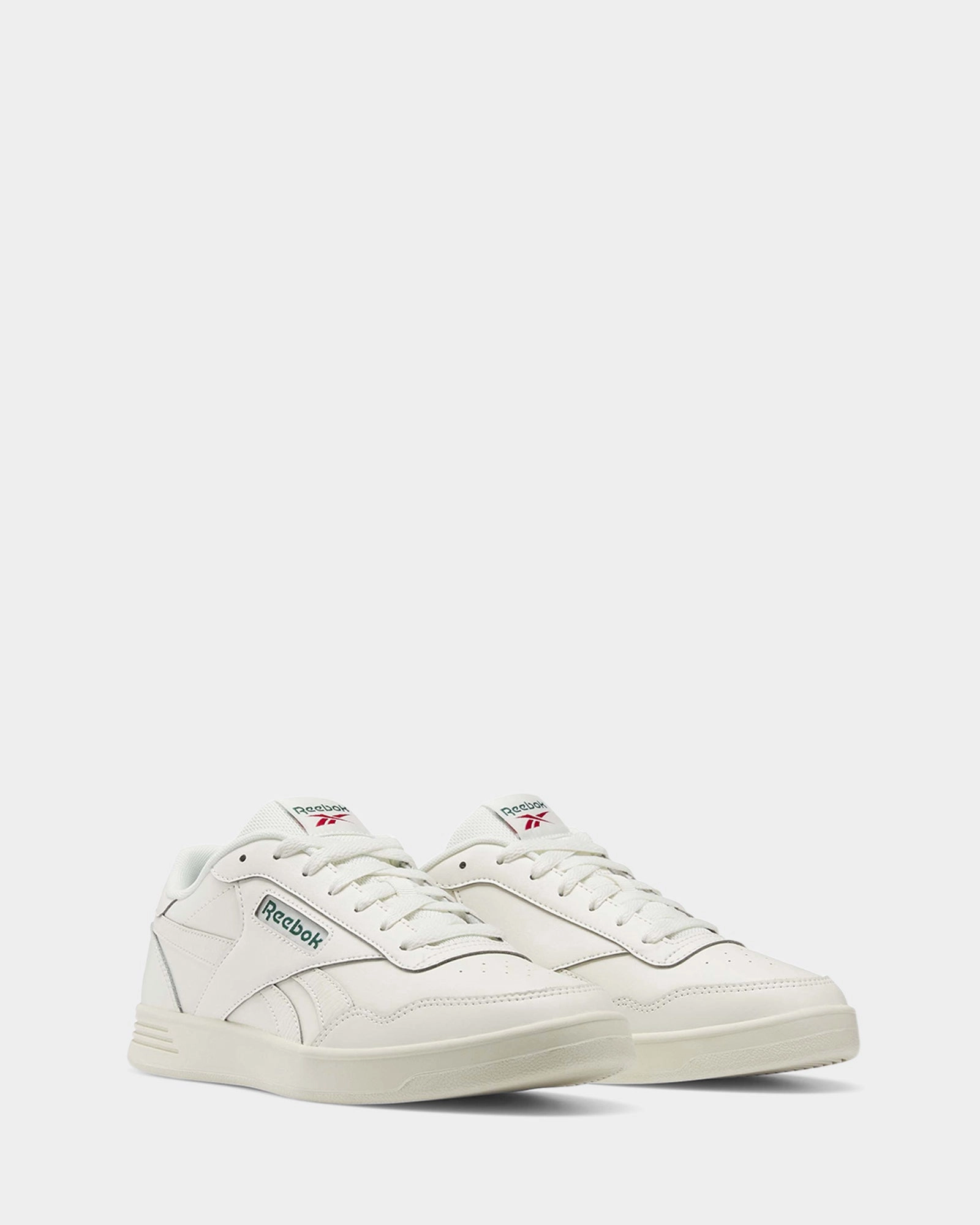 Reebok Court Advance Chalk/Dark Green/Flash Red Clean Edge