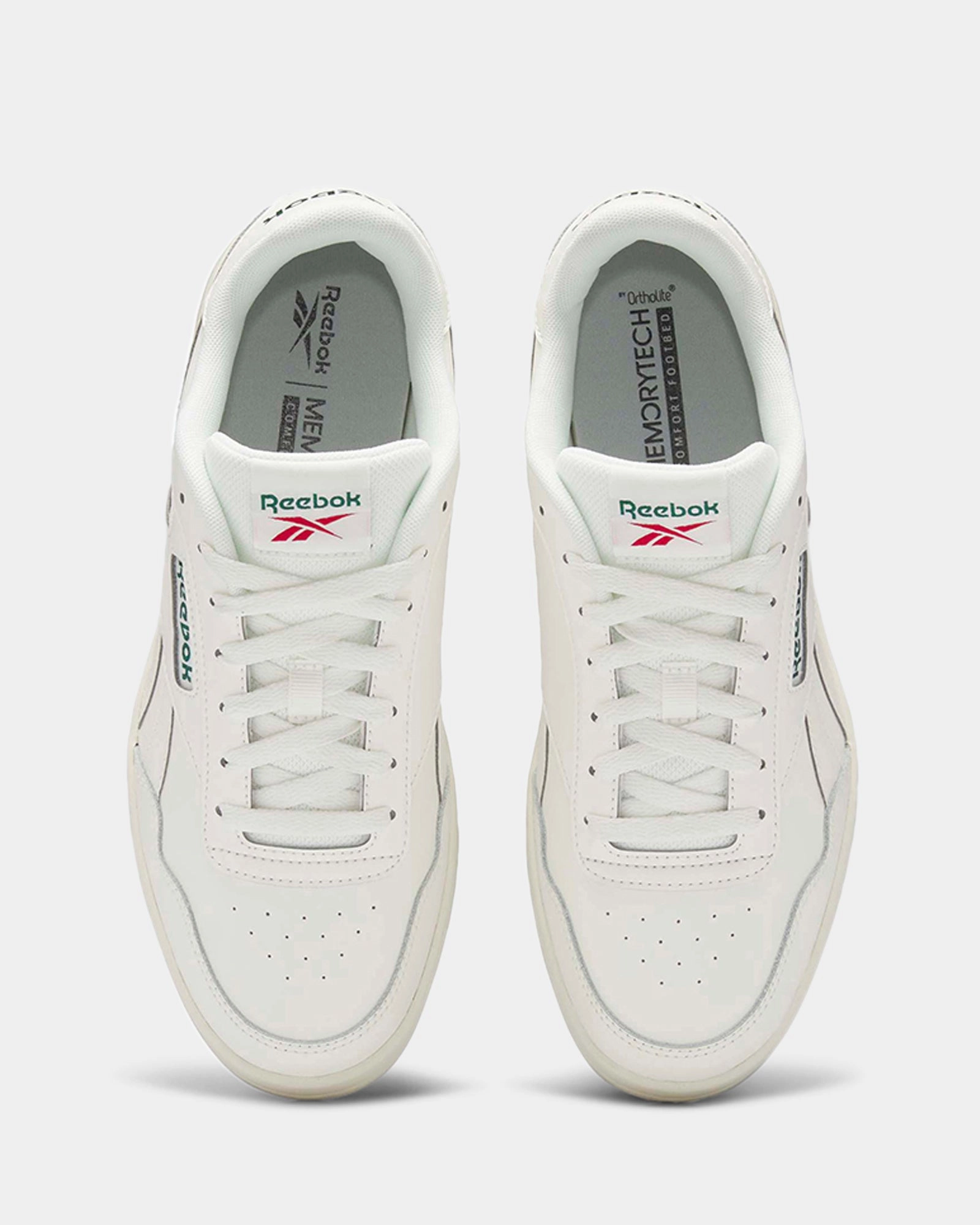 Move Fast Reebok Court Advance Chalk/Dark Green/Flash Red