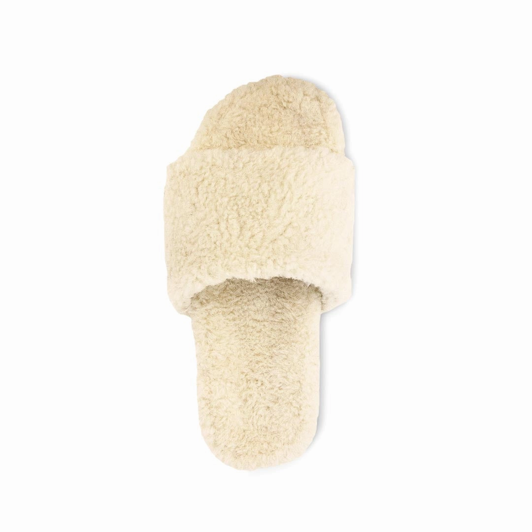 Women's No Boundaries Sherpa Slides (SLF5114WPL CRM) No Stress Morning Light