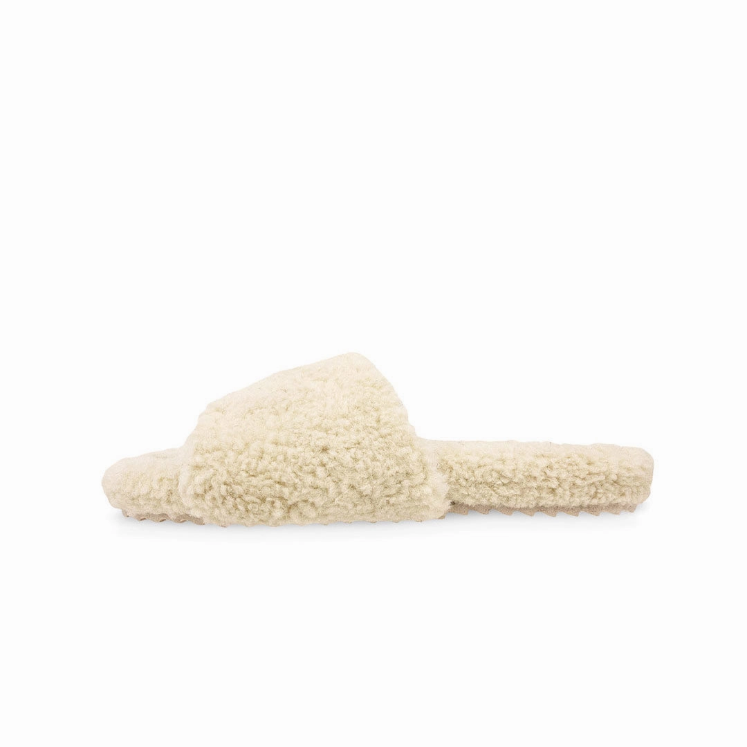 mesh material Heat Proof Women's No Boundaries Sherpa Slides (SLF5114WPL CRM)