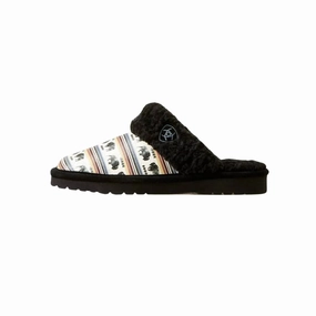 Women's Jackie Square Toe Exotic Print Buffalo Slipper In Multi Effortless Sandal Fit Comfort Memory Foam