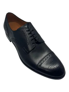 Bally Brooking 6301284 Men's Black Calf Plain Leather Oxford Shoes Structured Upper Versatile User