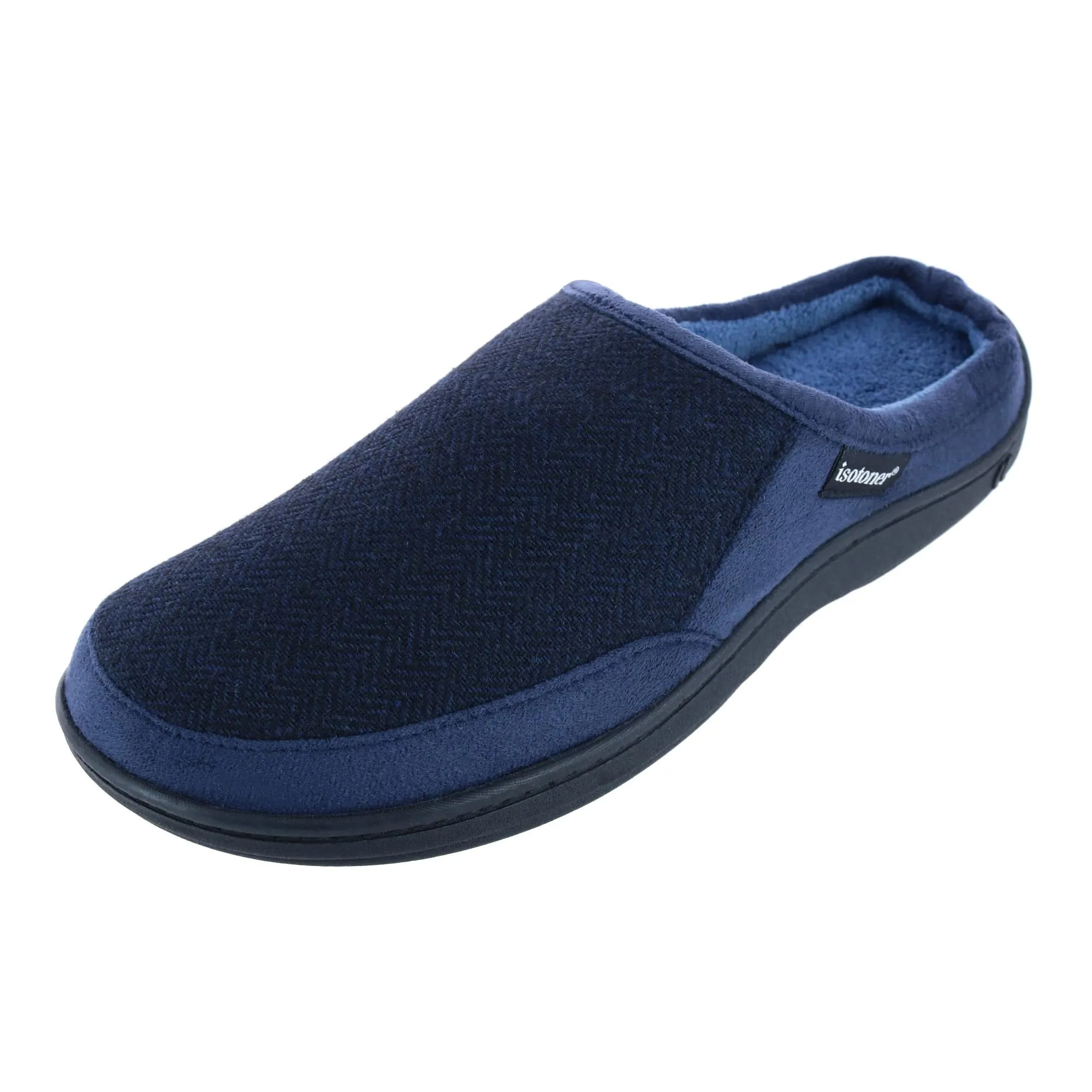 Light Activity portable Men's Herringbone Logan Hoodback Slipper