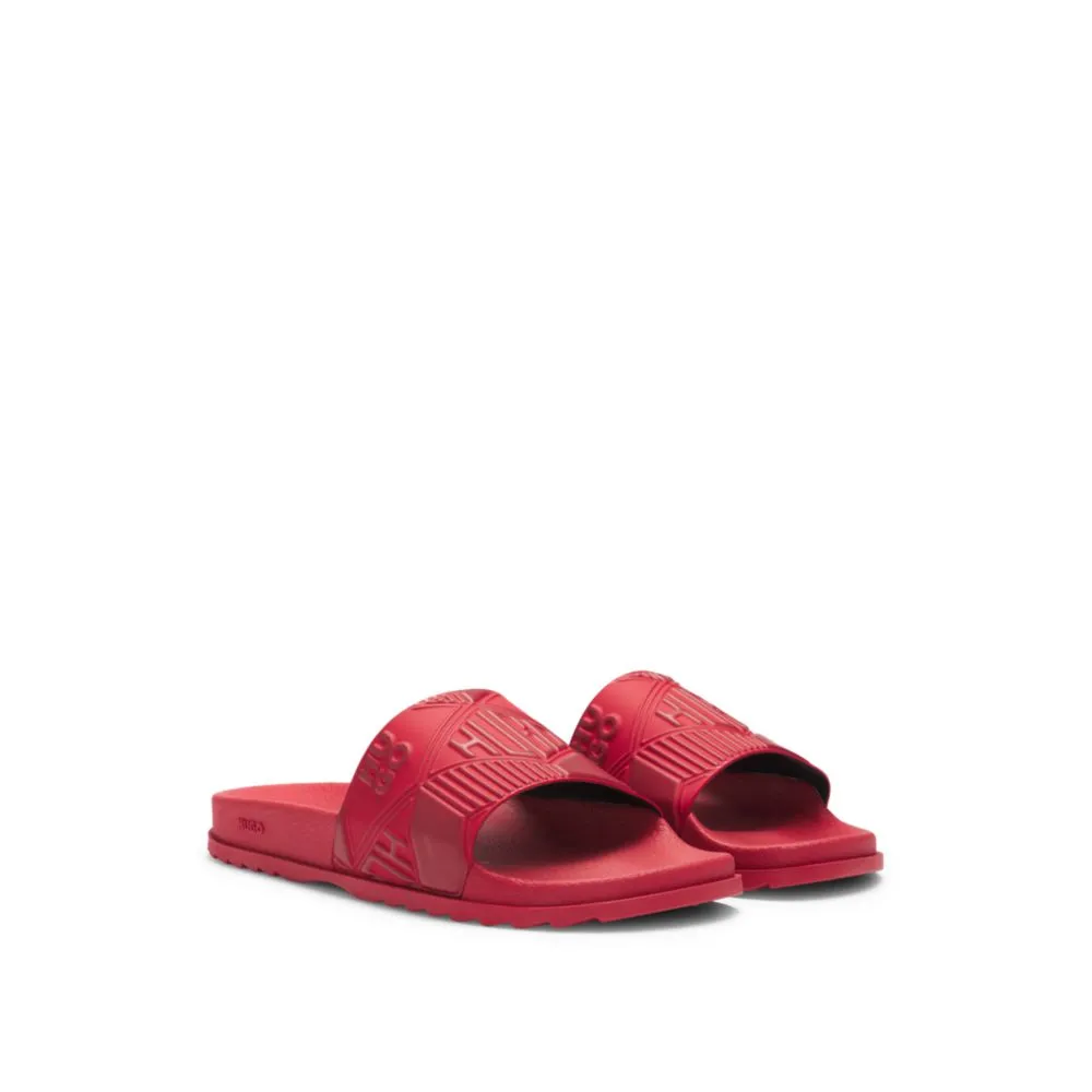 Italian-made slides with mixed logos adjustable footwear Outdoor Sandals