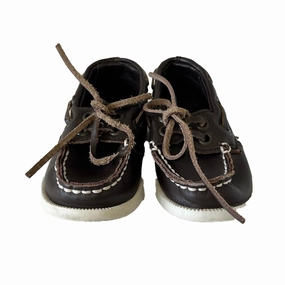 Janie and Jack Boys Brown Shoes No Tie Style Flexible Material