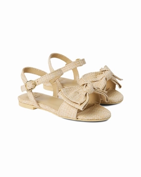 Footwear for All Janie and Jack Straw Bow Sandal
