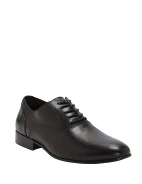 Urban Slip On Tailored Silhouette Boardroom Wear Jensin Oxford Shoes In Black