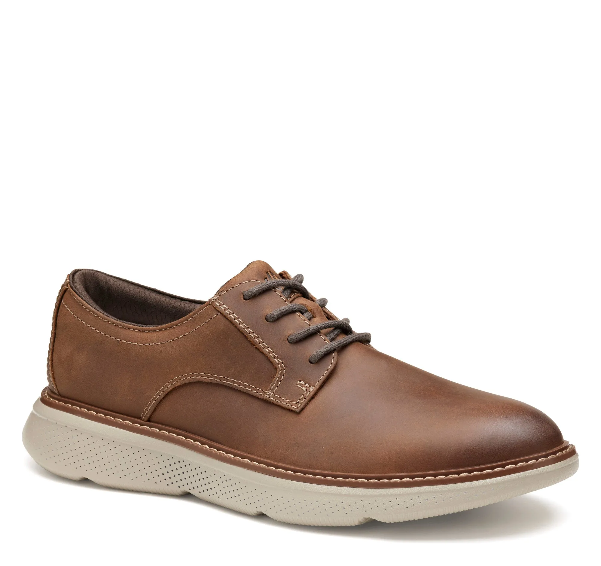 Stitch Design Johnston & Murphy Men's Colson Plain Toe Lace-Up Dress Casual Shoe