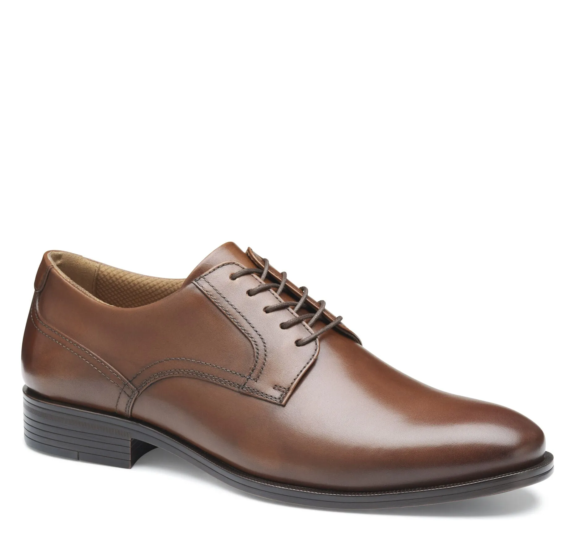 Johnston & Murphy Men's Reeve Plain Toe Dress Casual Lace-Up Shoe Leather Formal Lace-ups Durable Make All Day Worker