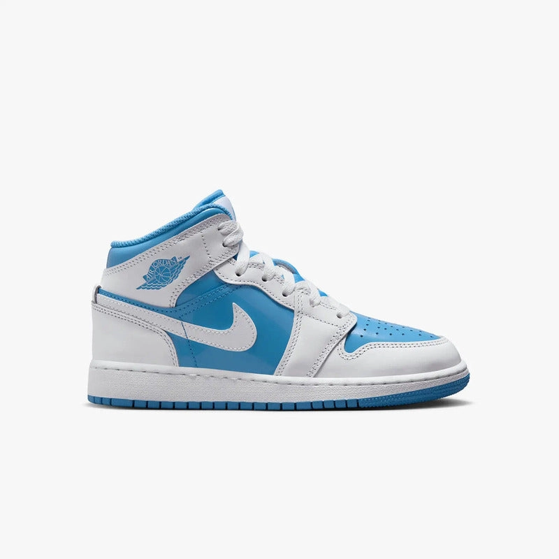 Breathable fabric Modern Style Jordan 1 Mid Legend Blue (GS)