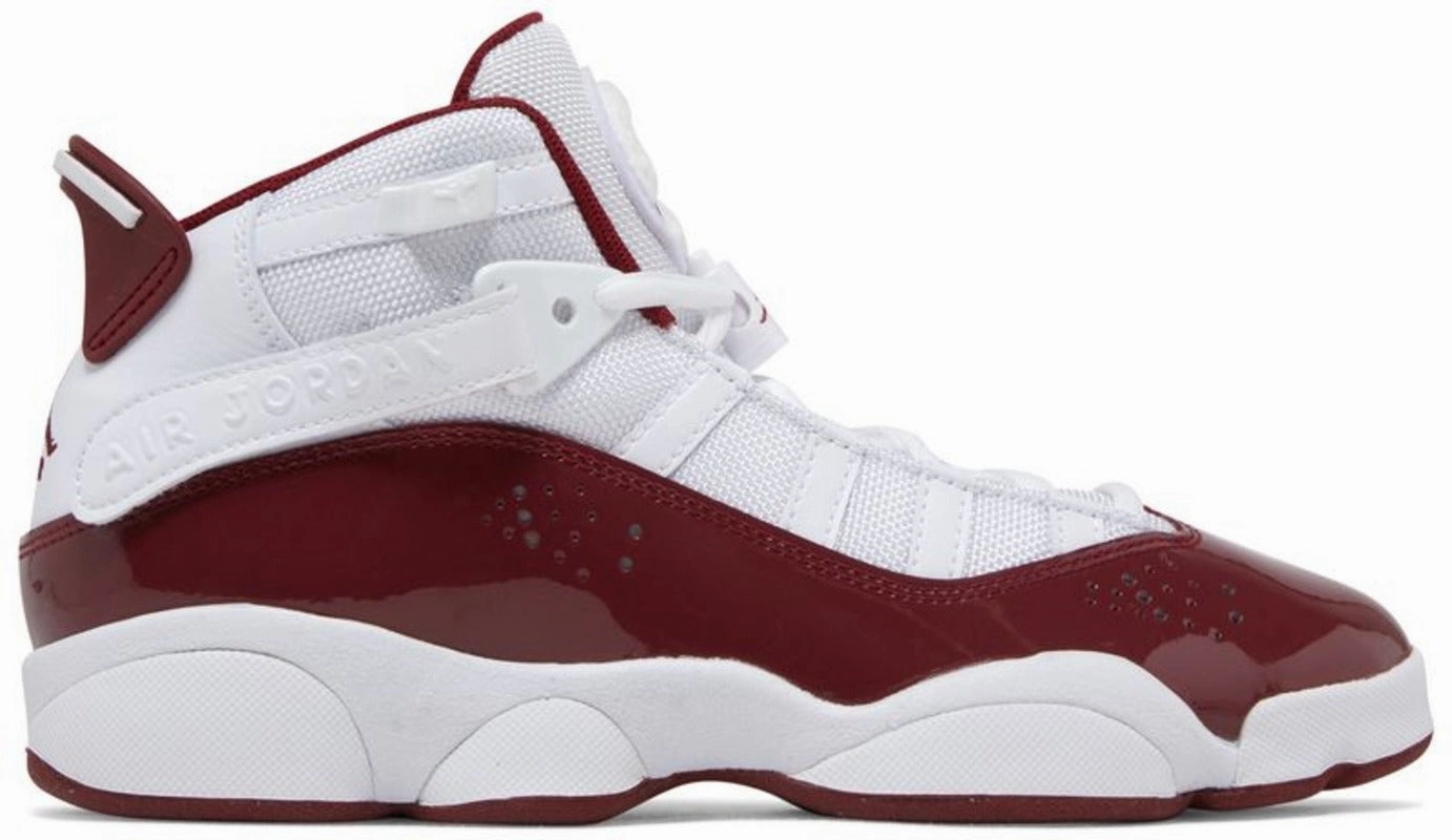 Jordan 6 Rings White Team Red (GS) Office Look