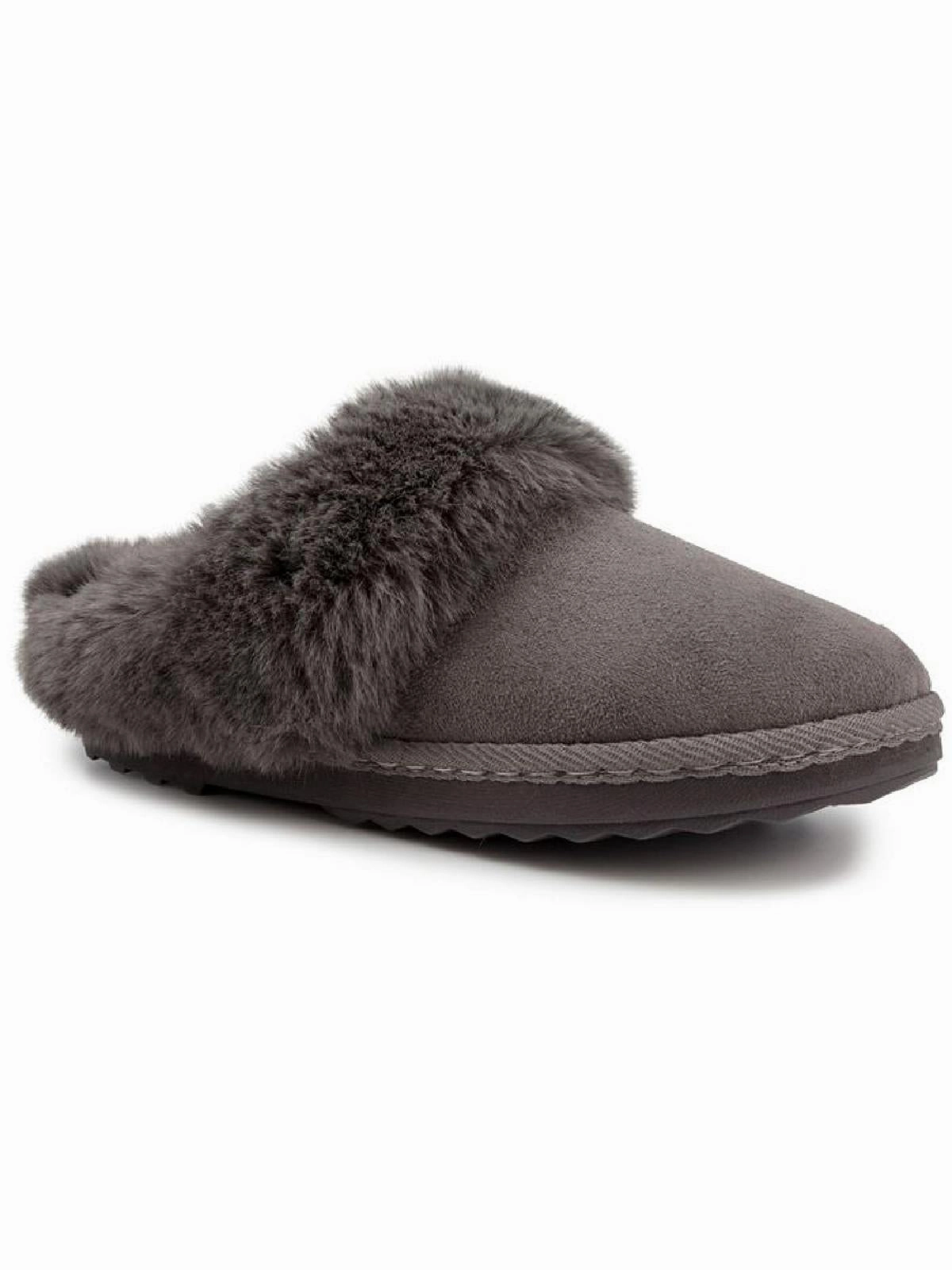 Josie Womens Suede Slip-On Moccasin Slippers Foot Support Versatile Wear
