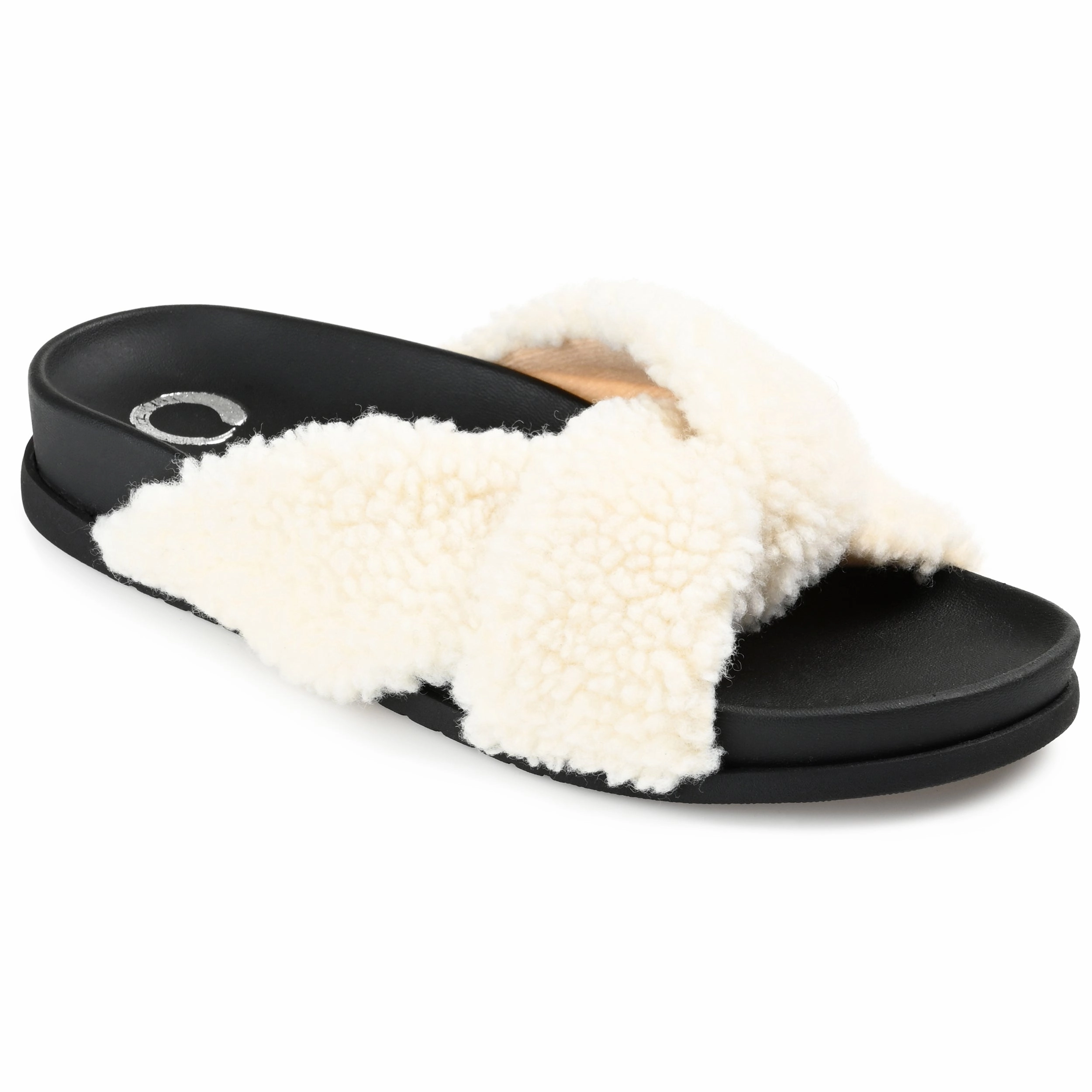 Journee Collection Women's Dalynnda Slipper Moisture wicking Simple Relax Sandal