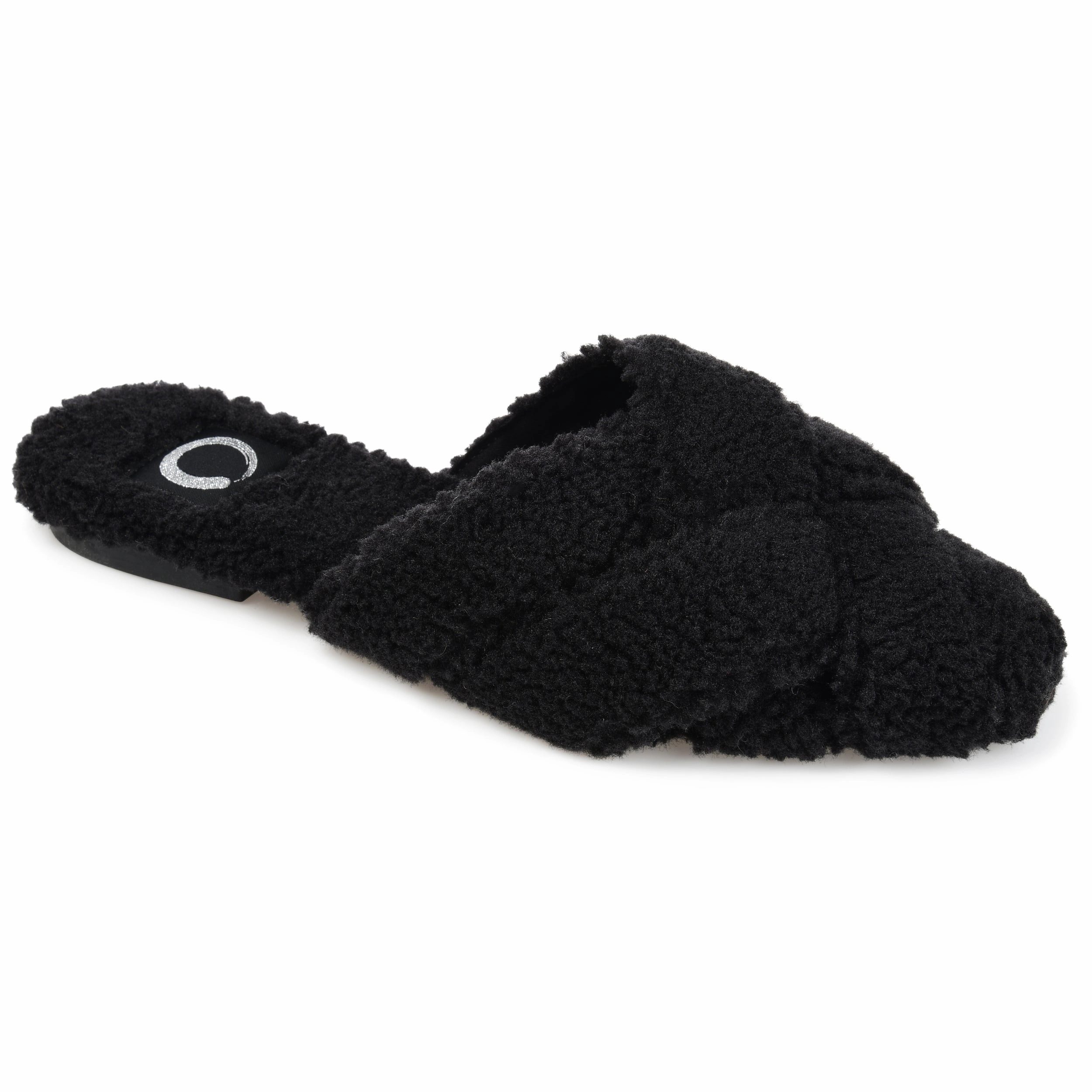 RubberOutsole Durable Design Journee Collection Women's Faux Fur Sereena Slipper