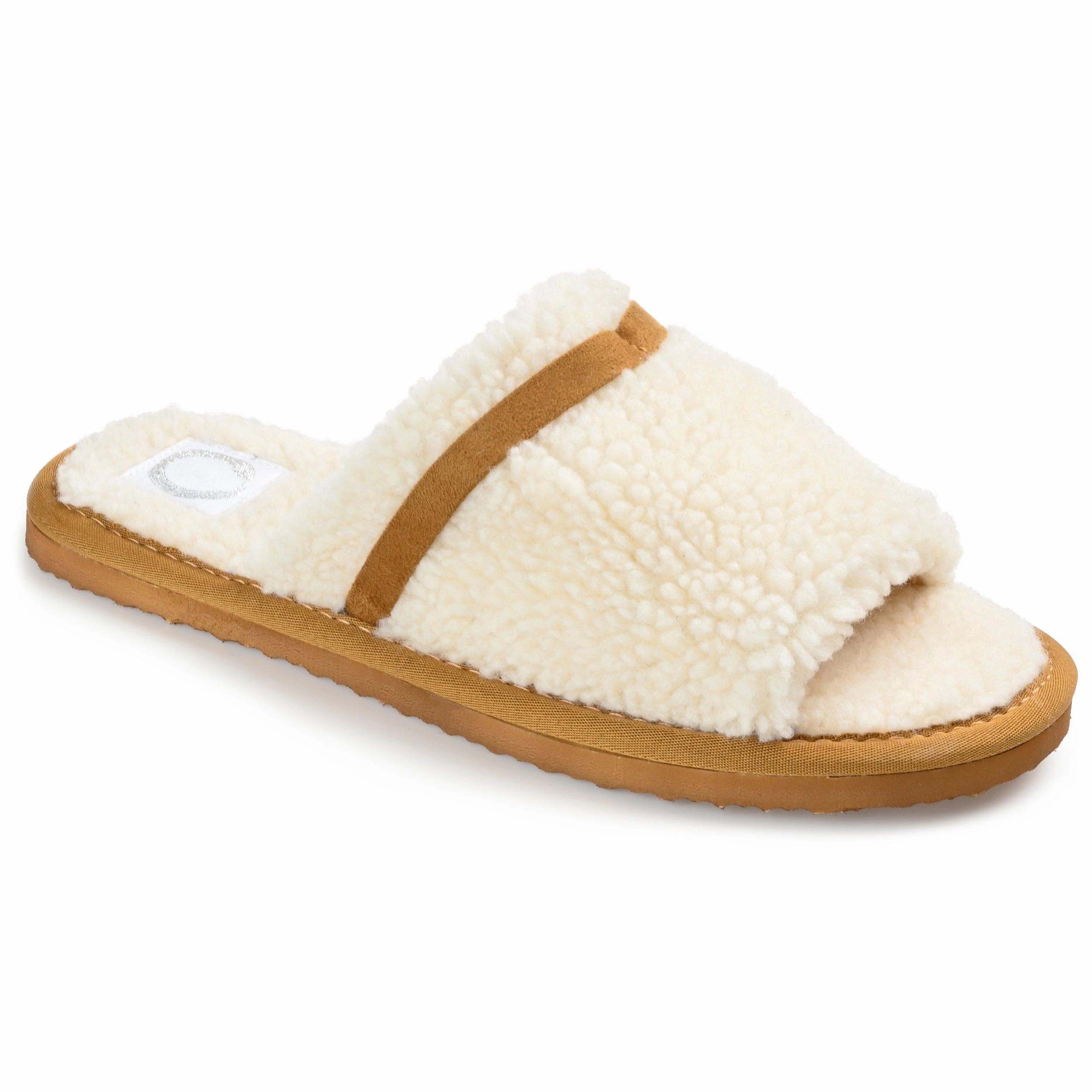 Journee Collection Womens Caterina Tru Comfort Foam Slip On Slide Open Toe Slippers Functional