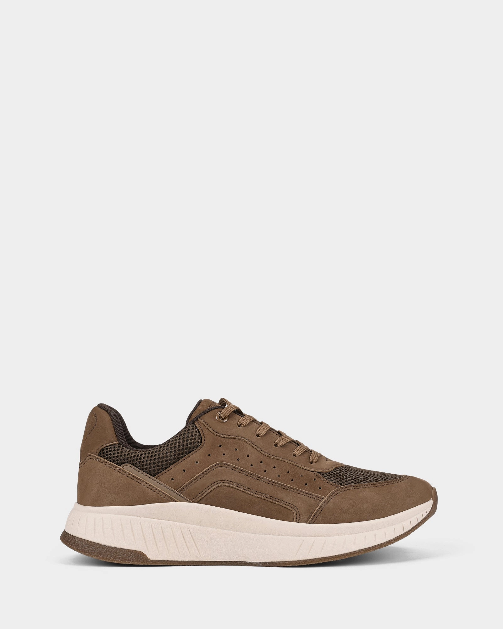 Keegan Taupe Suede running in the wind shoes Shock   Resistant