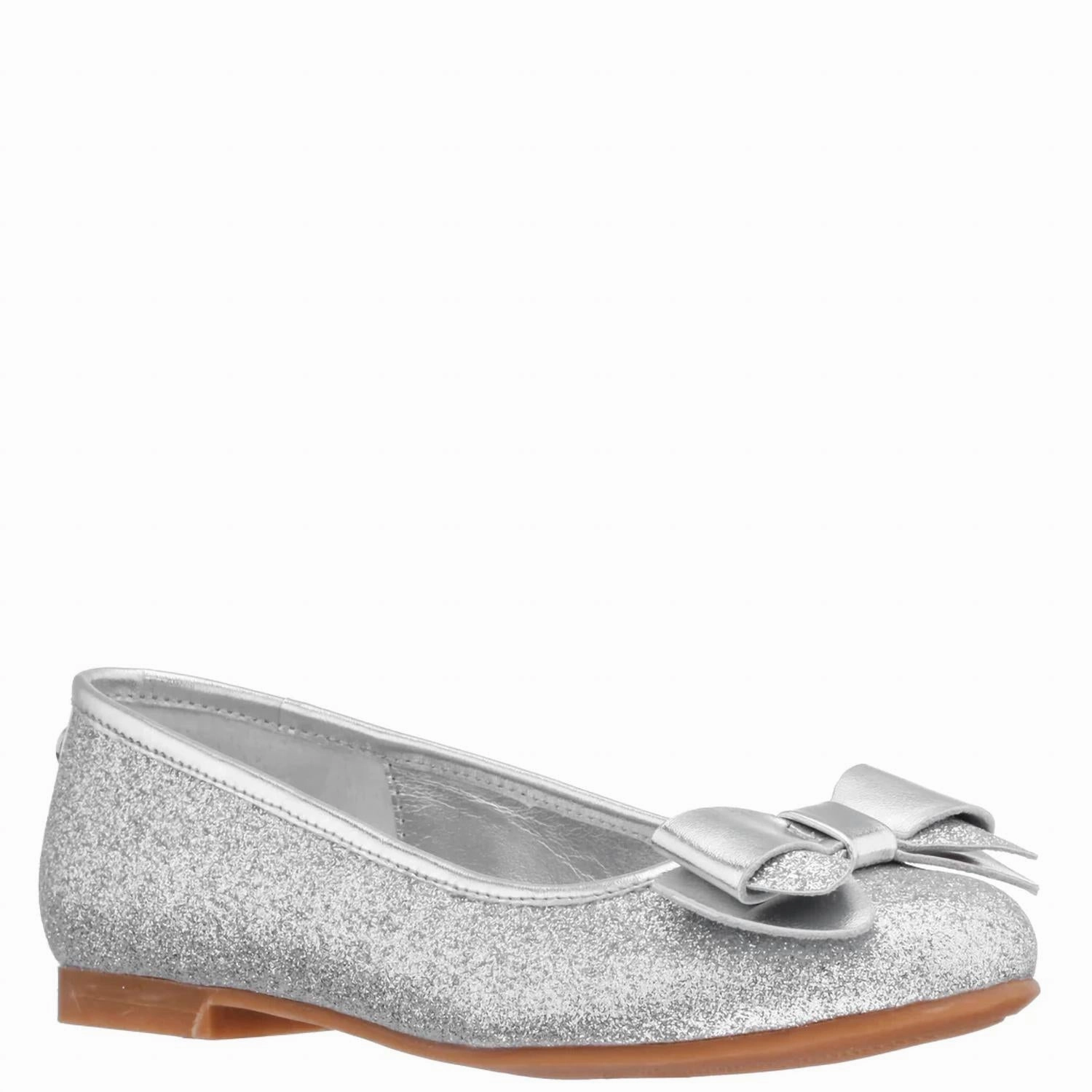 Kid's Kenzee Shoes In Silver Open Toe