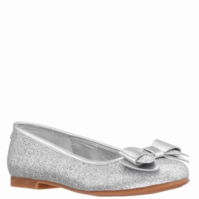 Kid's Kenzee Shoes In Silver Open Toe
