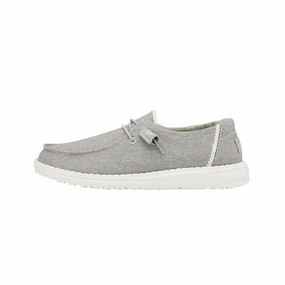 Kid's Wendy Chambray Shoes In Braided Grey Seamless Edge Cruise Ready