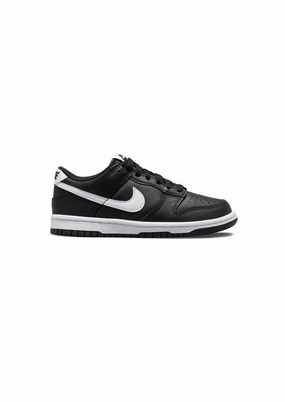 Kids Boy Dunk Low Sneaker Shoes In Black White Responsive Look