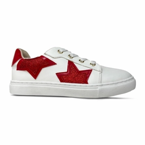 Kids Miss Harper Sneaker In Red Glitter Casual Athletic
