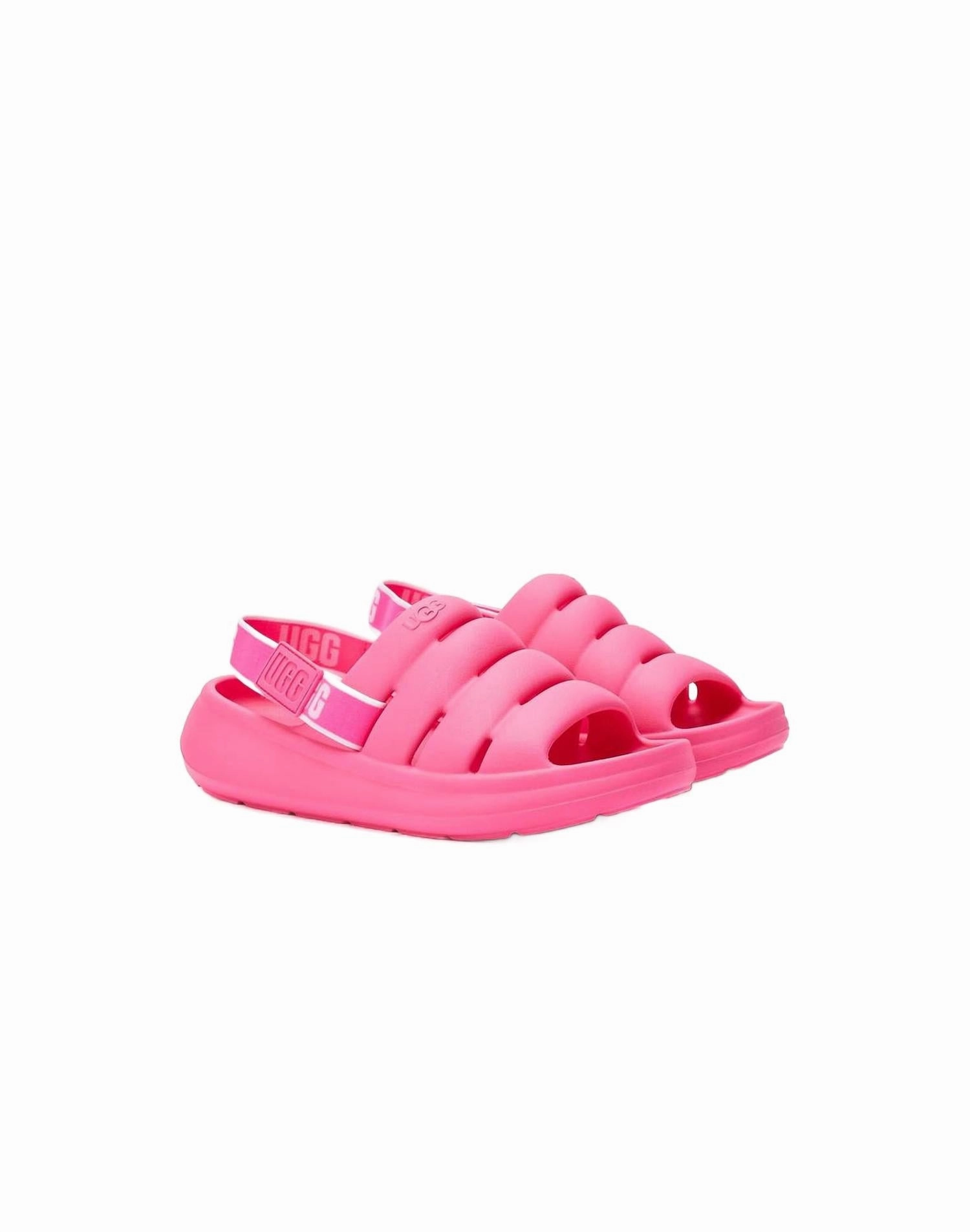 Sleek Summer Footwear Stiletto Heel Kids Sport Yeah Slide In Pink