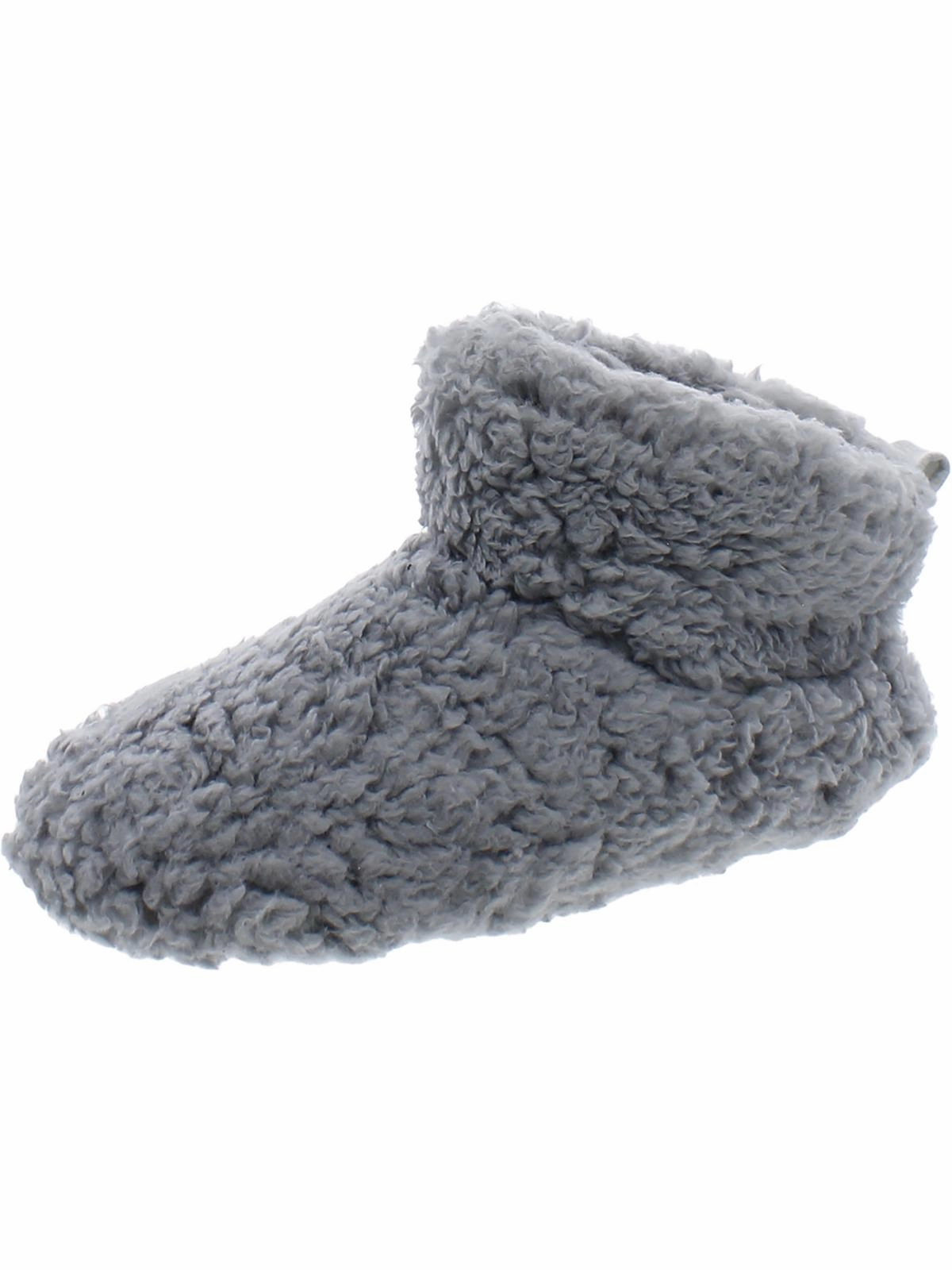 Womens Faux Fur Pull On Bootie Slippers Light Foot