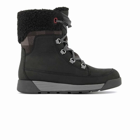 Multi-Function Wear Comfortable buckles Kodiak - Women's Rosseau Cozy Laceup Shoes (KD0A4TEJBLK)