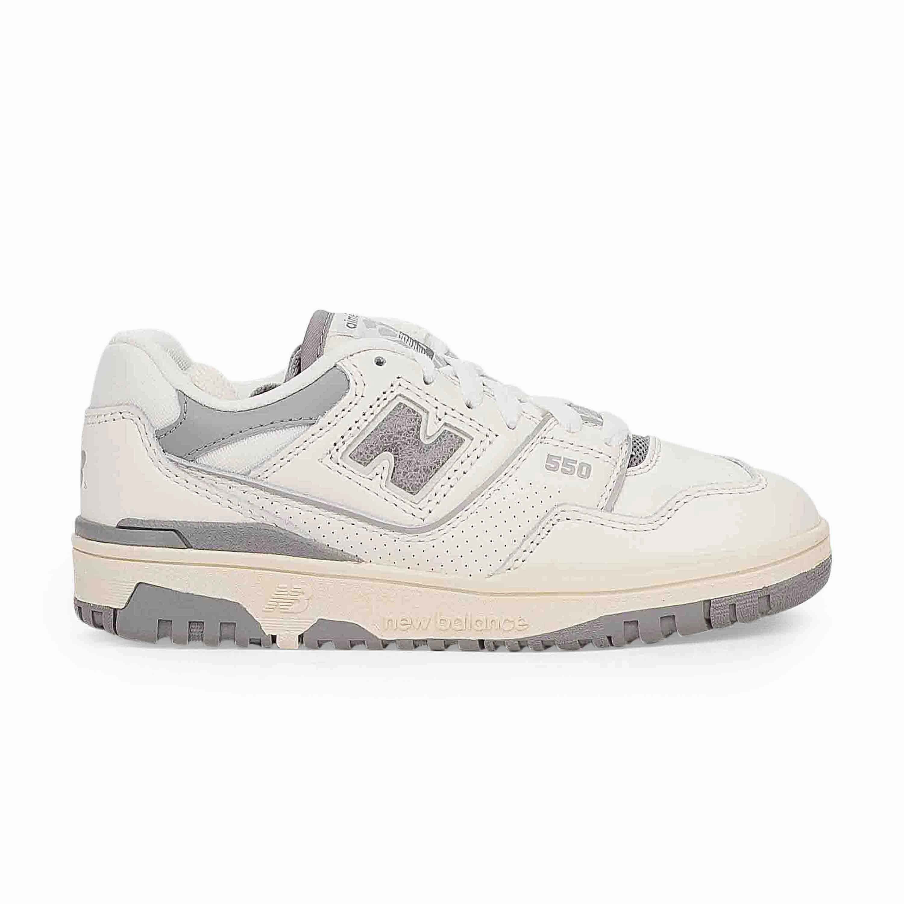 GREY NB P550 OXFORDS - KIDS SNEAKERS Textured Pattern