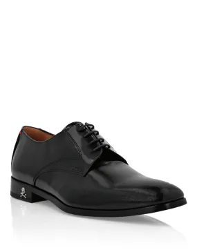Leather Lace Up Shoes Monogram Business Oxfords Weekend Walk